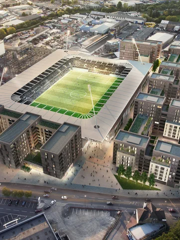 Brogan Group score the hoist package for new homes around Wimbledon Football Stadium